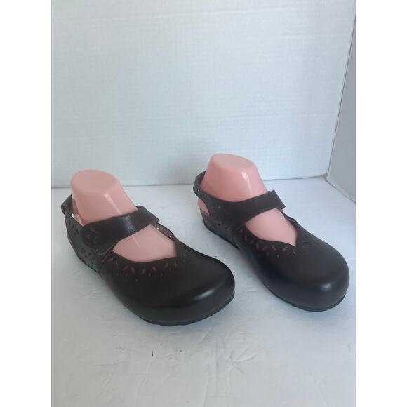 Aetrex Cheryl Brown Leather Slingback Mary-Jane Comfort Arch Support Clogs 8.5 - Picture 2 of 12